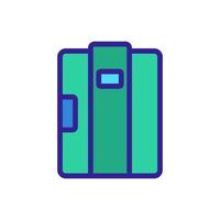 doors to refrigerated container icon vector outline illustration