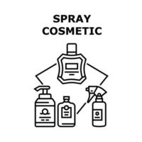 Spray Cosmetic Vector Concept Color Illustration