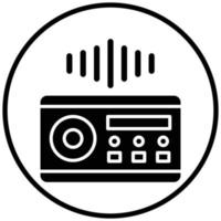 Audio System Icon Style vector
