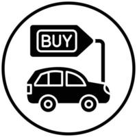 Buy a Car Icon Style vector