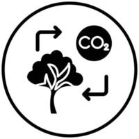 Carbon Footprint Icon Style vector