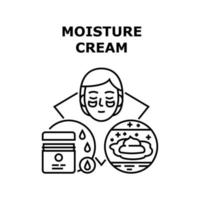 Moisture Cream Vector Concept Black Illustration