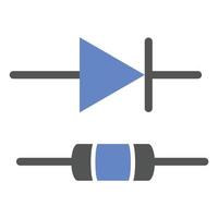 Diode Icon Style vector