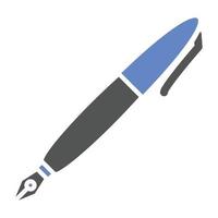 Fountain Pen Icon Style vector