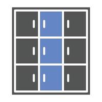 Library Locker Icon Style vector