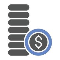 Coins Icon Style vector