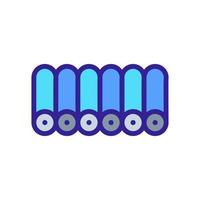 man worker on conveyor icon vector outline illustration