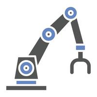 Robot Arm Icon Style vector