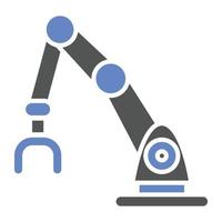 Robotic Arm Icon Style vector