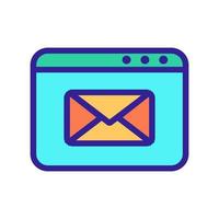 Incoming message icon vector. Isolated contour symbol illustration vector