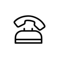 llame al vector del icono del teléfono que funciona. ilustración de símbolo de contorno aislado