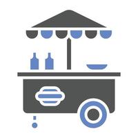 Hot Dog Stall Icon Style vector