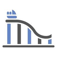 Water Coaster Icon Style vector