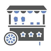 Cotton Candy Stall Icon Style vector