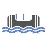 Log Flume Icon Style vector