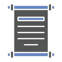Opened Scroll Icon Style vector