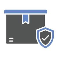 Package Insurance Icon Style vector