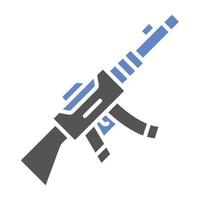 Light Machine Gun Icon Style vector