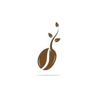 vector de icono de grano de café