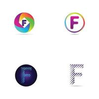 F letter logo, simple, abstract, creative and minimalist. vector