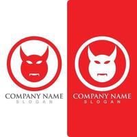 Devil horn logo Vector icon