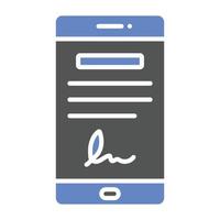 Digital Contract Icon Style vector