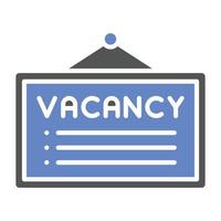 Job Vacancy Icon Style vector