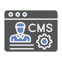 estilo de icono cms vector