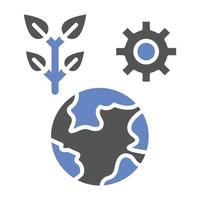 Ecosystem Planning Icon Style vector