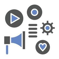 Social Strategy Icon Style vector