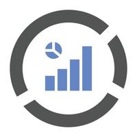 Data Segmentation Icon Style vector