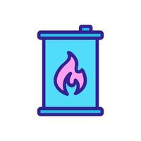 flammable material icon vector. Isolated contour symbol illustration vector