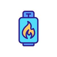 flammable material icon vector. Isolated contour symbol illustration vector
