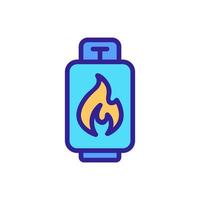 flammable material icon vector. Isolated contour symbol illustration vector