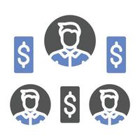 Acquisition Fee Icon Style vector