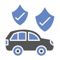 Car Insurance Icon Style vector