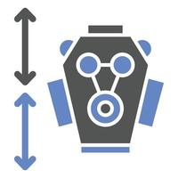 Engine Size Icon Style vector