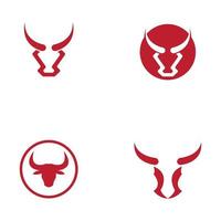 Cow horn  Logo Template vector icon illustration