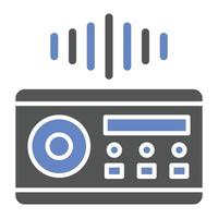 Audio System Icon Style vector