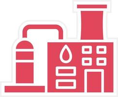 Oil Refinery Icon Style vector