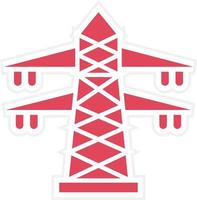 Transmission Tower Icon Style vector