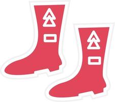 Electrician Boots Icon Style vector