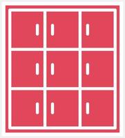 Library Locker Icon Style vector