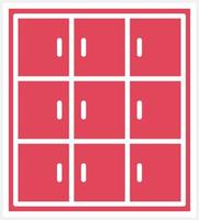 Library Locker Icon Style vector