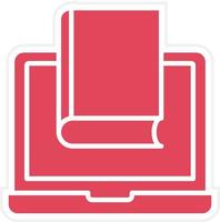 Online Library Icon Style vector