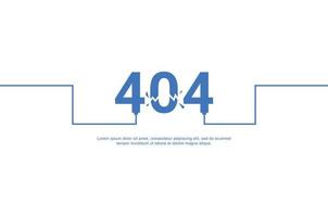 Page Not Found 404 Design Banner For Digital Media vector