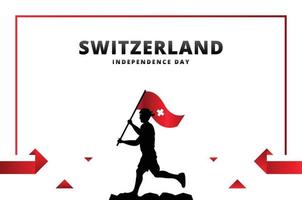fondo de diseño del día de la independencia de suiza para el momento internacional