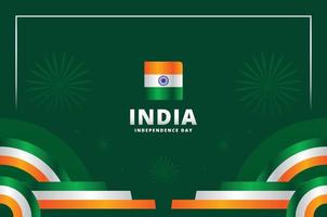 fondo de diseño del día de la independencia de india para el momento de saludo vector