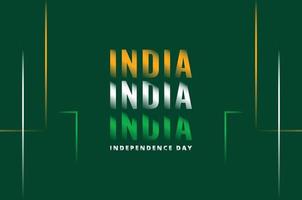 fondo de diseño del día de la independencia de india para el momento de saludo vector