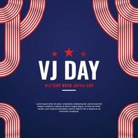 VJ Day Design Background For International Moment vector